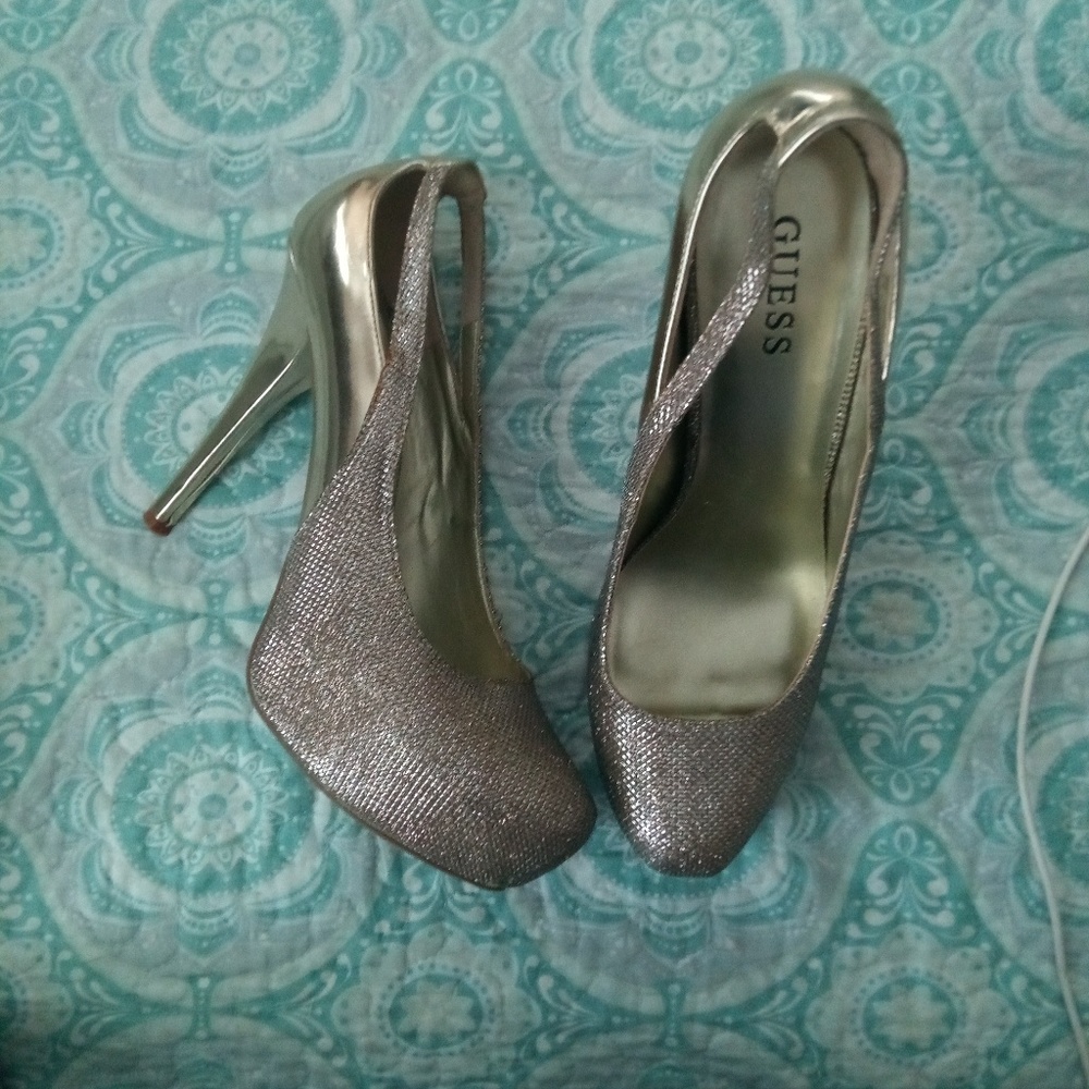 Guess Gold Shimmery Heels